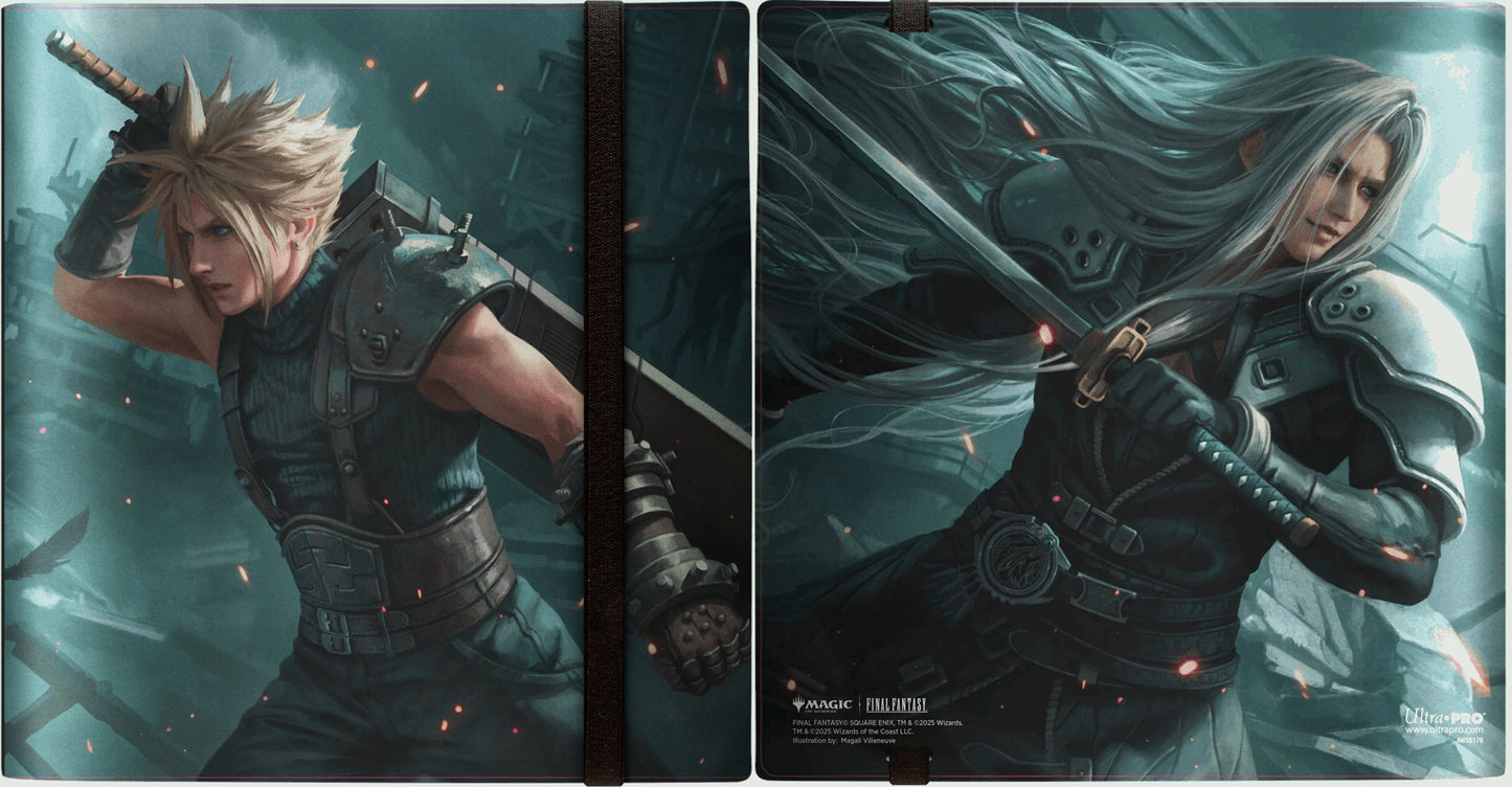 Ultra PRO - Final Fantasy x Universes Beyond Cloud/Sephiroth 12-Pocket PRO-Binder for Magic: The Gathering | TCG Card Collector Album, MTG Binder, Final Fantasy Card Binder, Deck Storage Binder