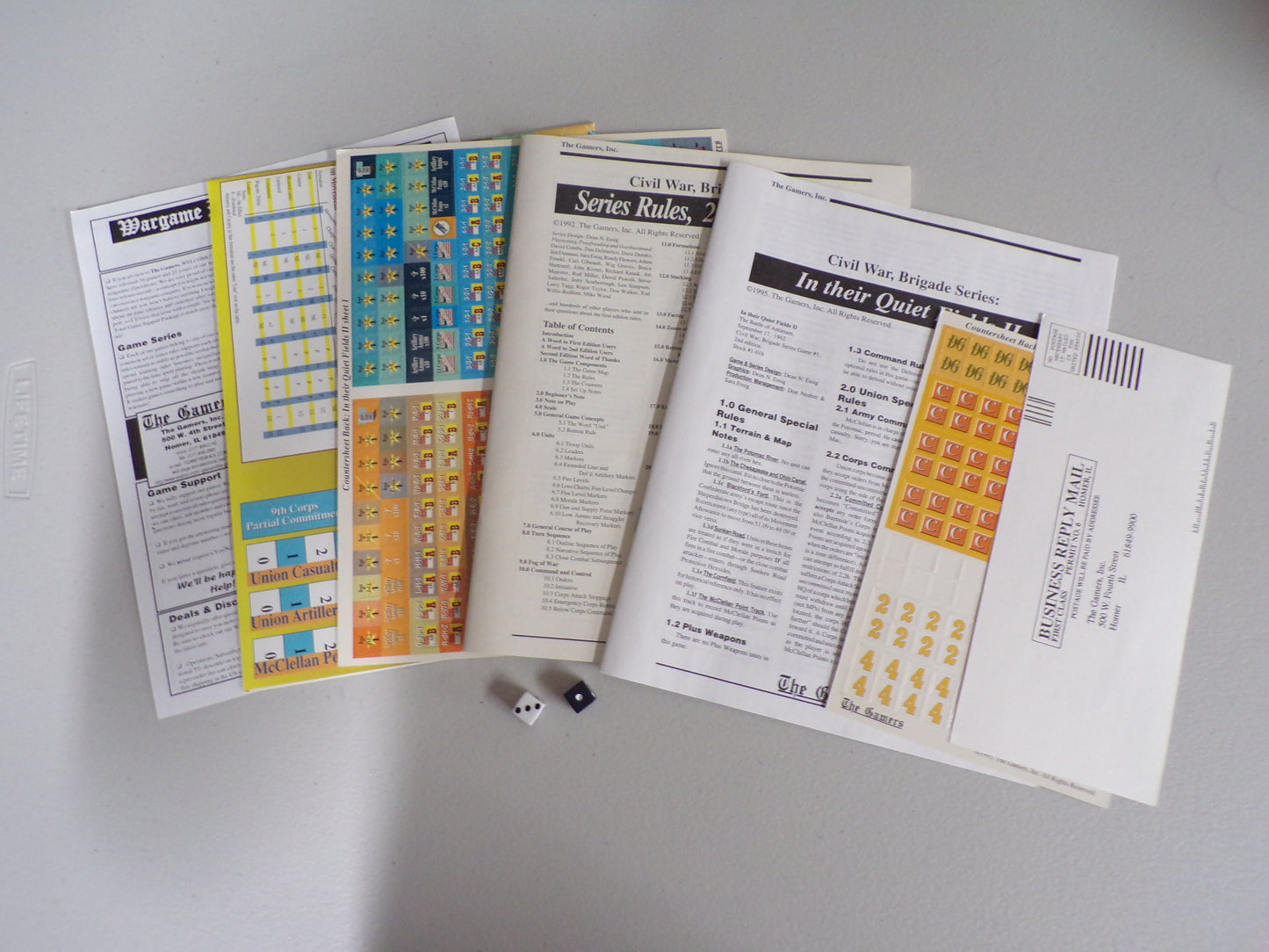 The Gamers In Their Quiet Fields Antietam II Board Game (UNPUNCHED)