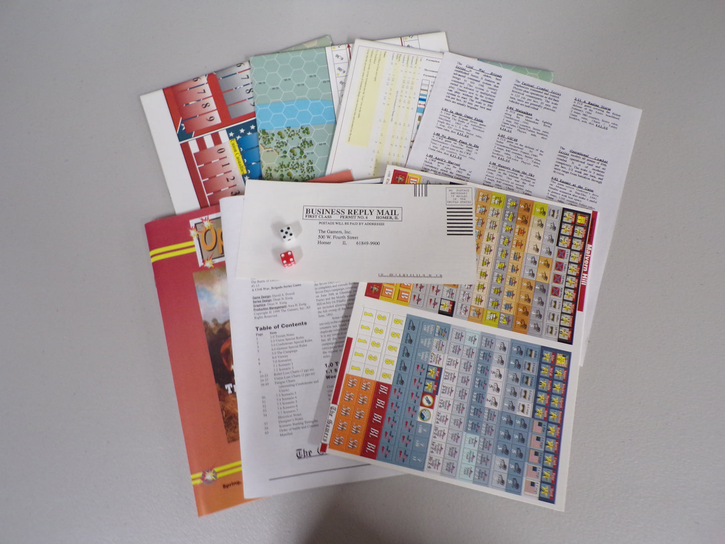 The Gamers Malvern Hill Board Game (UNPUNCHED)