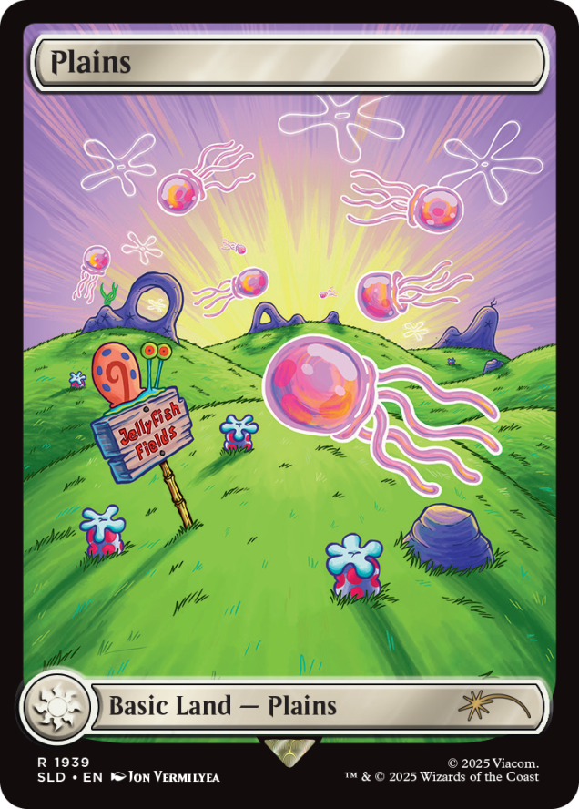 Magic the Gathering Secret Lair x SpongeBob SquarePants: Lands Under the Sea (Non-Foil)