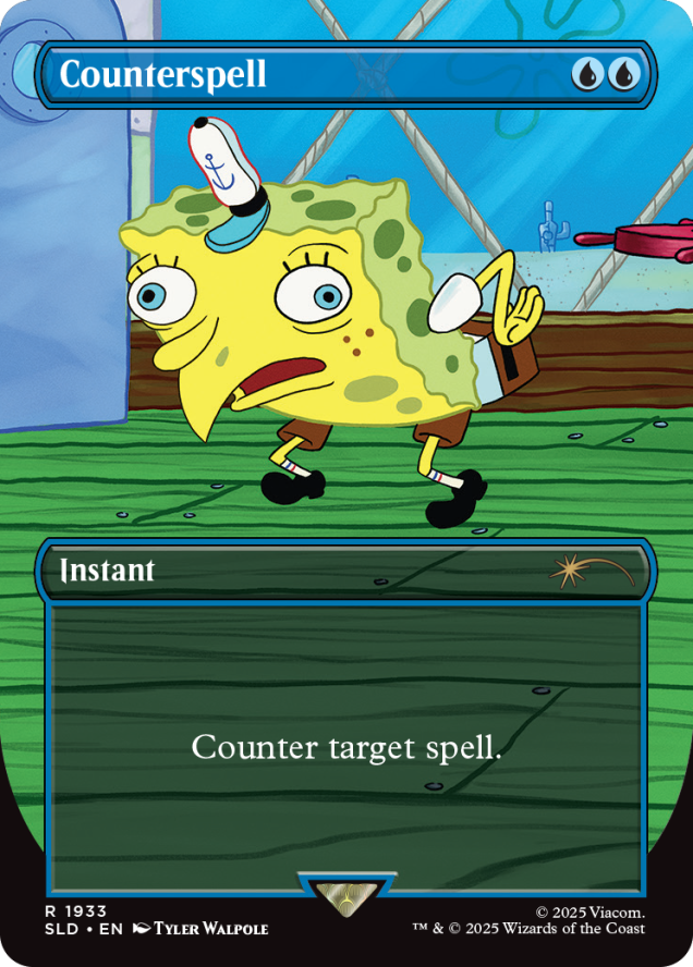 Magic the Gathering Secret Lair x SpongeBob SquarePants: Internet Sensation (Non-Foil)