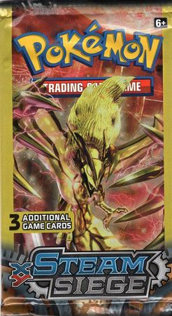 Pokemon XY Steam Siege 3-Card Booster Pack