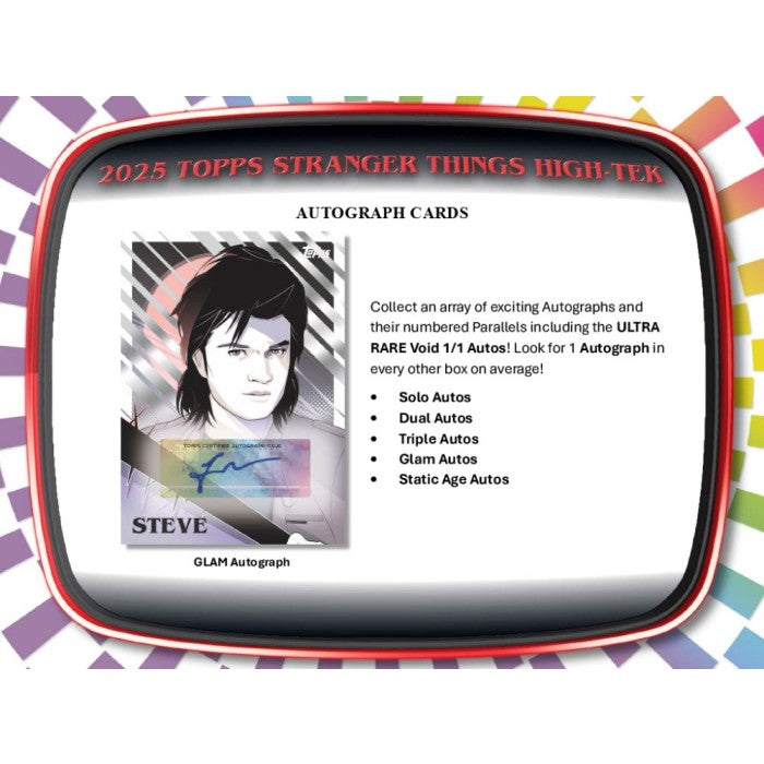Topps 2025 Stranger Things High-Tek Hobby Box