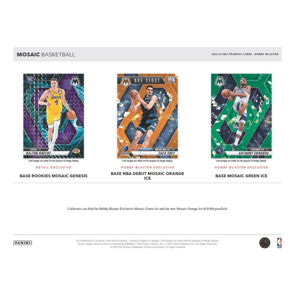 Panini 2024-25 Mosaic Basketball Hobby Exclusive Blaster Box