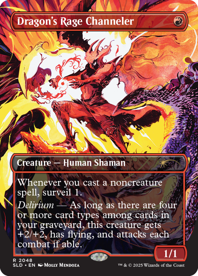 Magic the Gathering Secret Lair Everything Is On Fire (Raised Foil)
