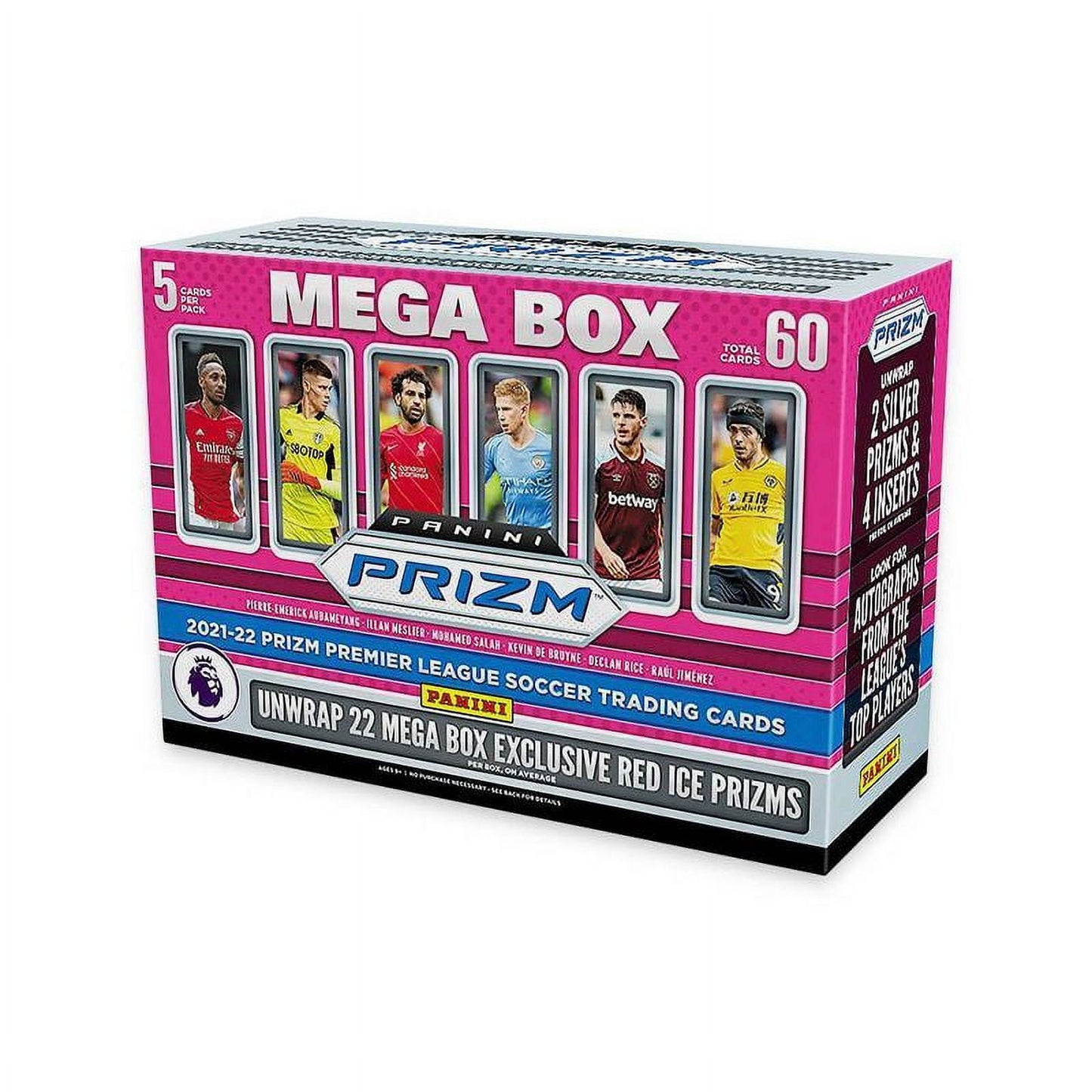 2021/22 Panini Mosaic Premier League EPL Soccer Mega Box (Reactive Gold Parallels!)