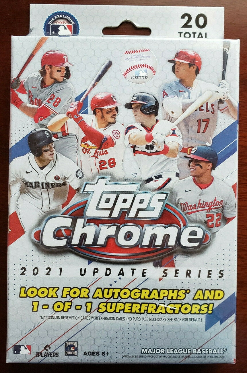 2021 Topps Chrome Baseball Update Series Hanger MLB Box