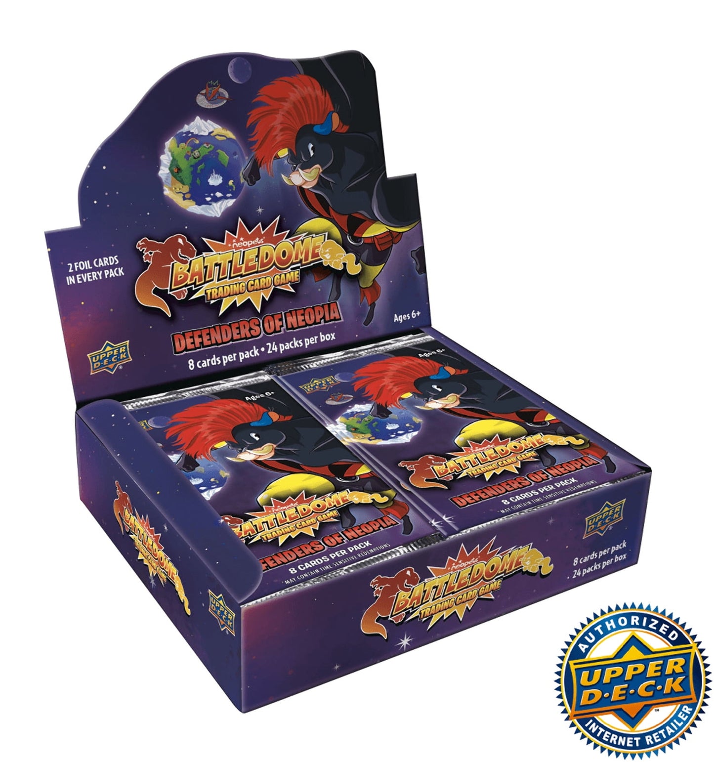 Upper Deck Neopets Battledome Trading Card Game - Defenders of Neopia Booster Box