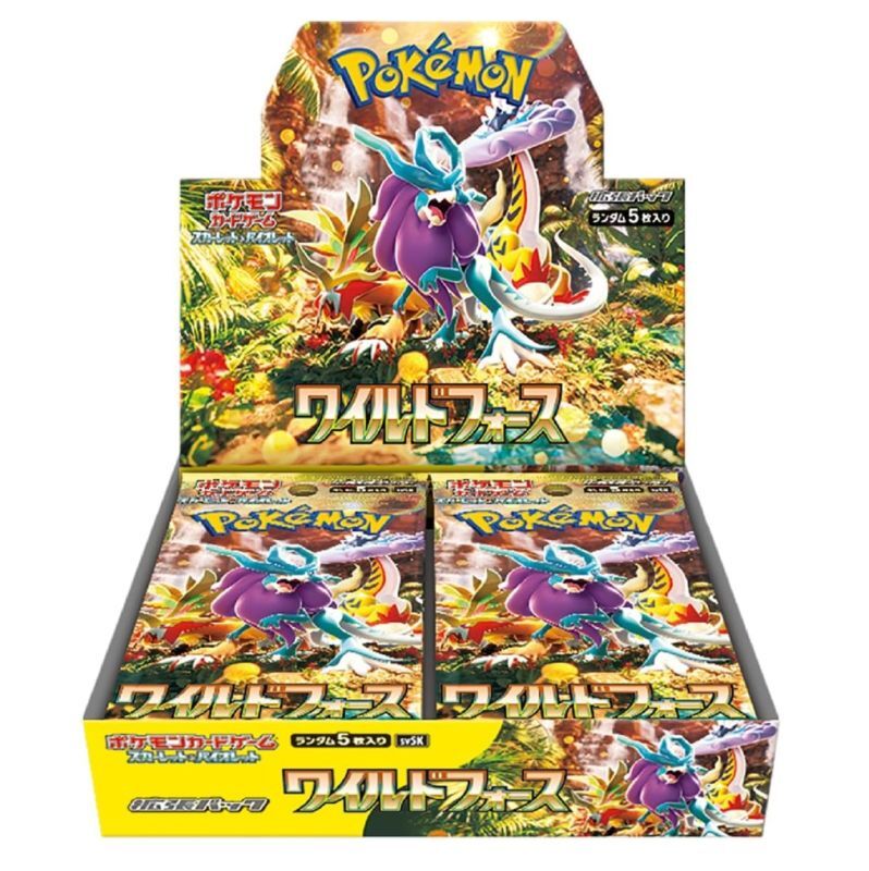 Pokemon Card Game Scarlet & Violet Enhancement Expansion Pack Wild Force Booster Box (Japanese) - 30 Packs