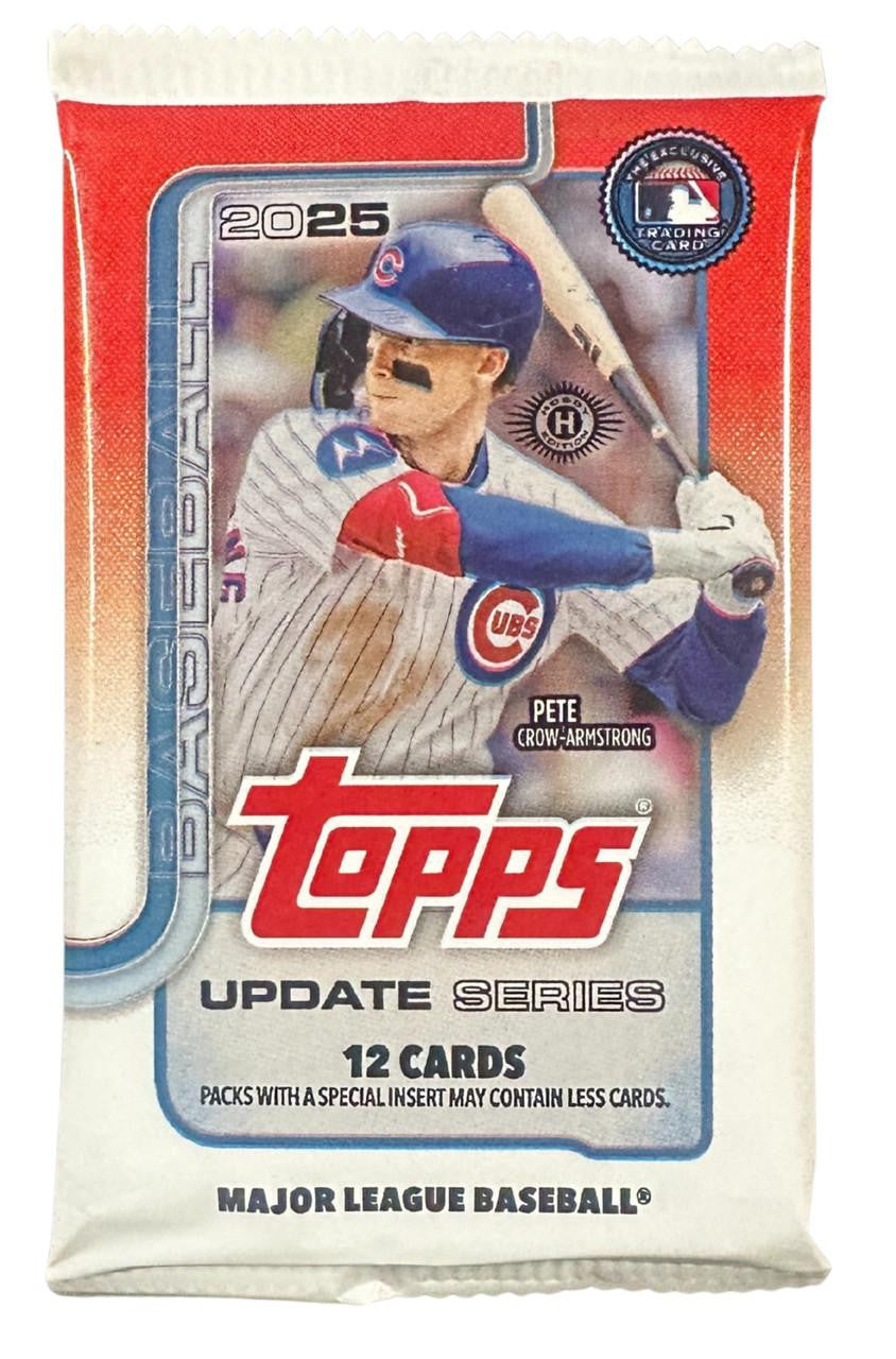 Topps 2025 Update Series Baseball Hobby Trading Card Hobby Booster Pack Lot - 3 Packs