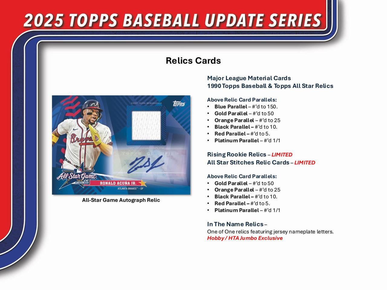 MLB 2025 Topps Baseball Update Series Trading Card HOBBY JUMBO Box