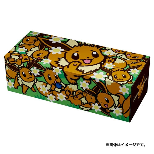 Pokemon Center Original Card Game Long Card Box - Eevee Large Gathering