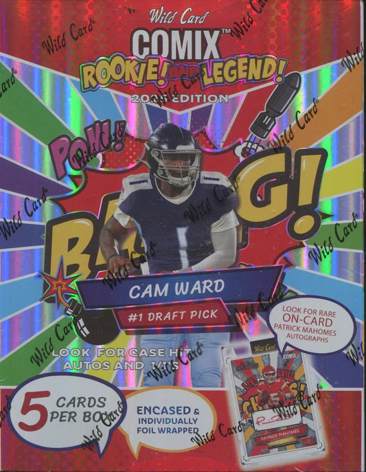 Wild Card 2025 Comix Rookie And Legend Football Hobby Box