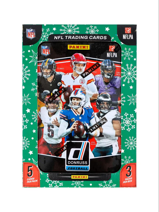 Panini 2025 Donruss Football Winter Holiday Tin
