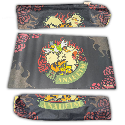 Pokemon TCG 2025 Pokemon World Championships Anaheim Arcanine Playmat & Playmat Bag