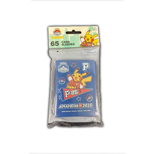 Pokemon TCG 2025 Pokemon World Championships Varsity Pikachu Card Sleeves (65 Sleeves)