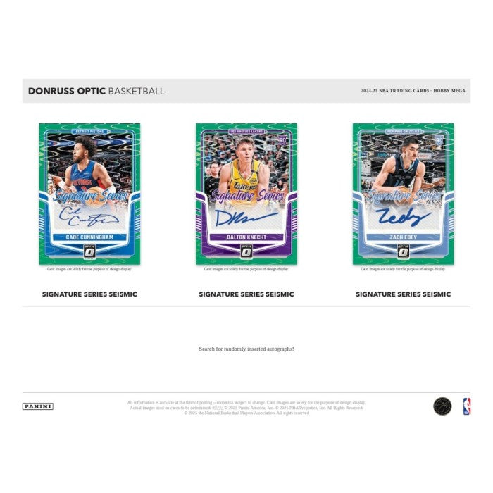 Panini 2024-25 Donruss Optic Mega Box - 7 Packs (Green & Red Seismic Parallels)