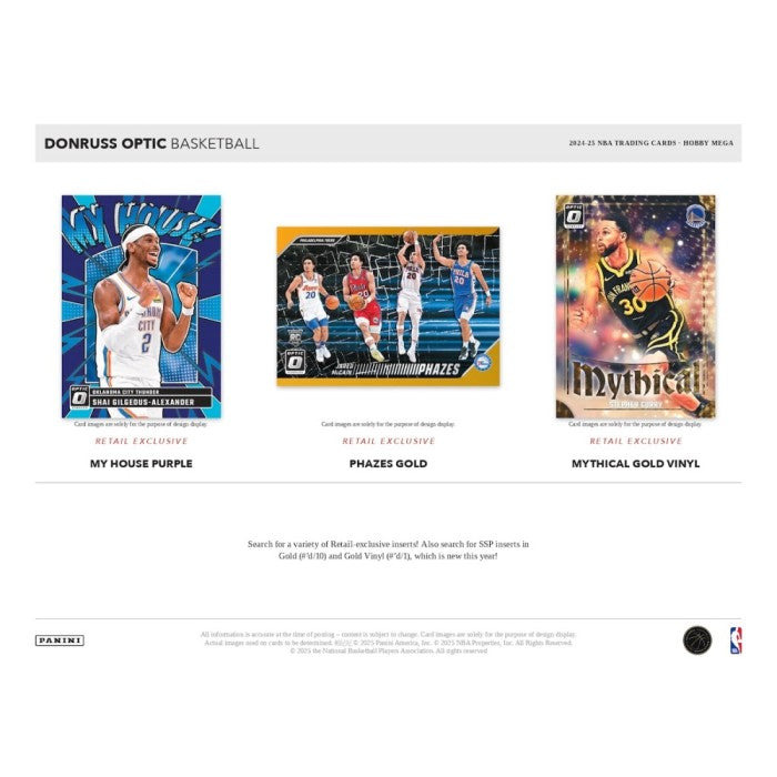 Panini 2024-25 Donruss Optic Mega Box - 7 Packs (Green & Red Seismic Parallels)
