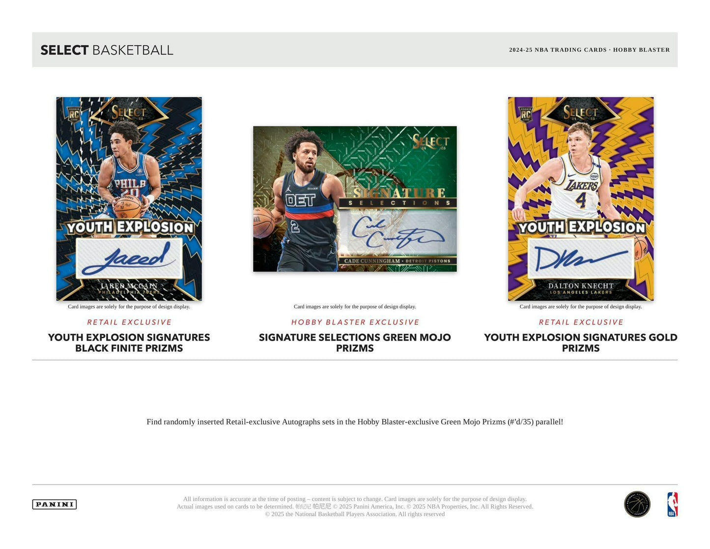 Panini 2024-25 Select Basketball Hobby Blaster Box