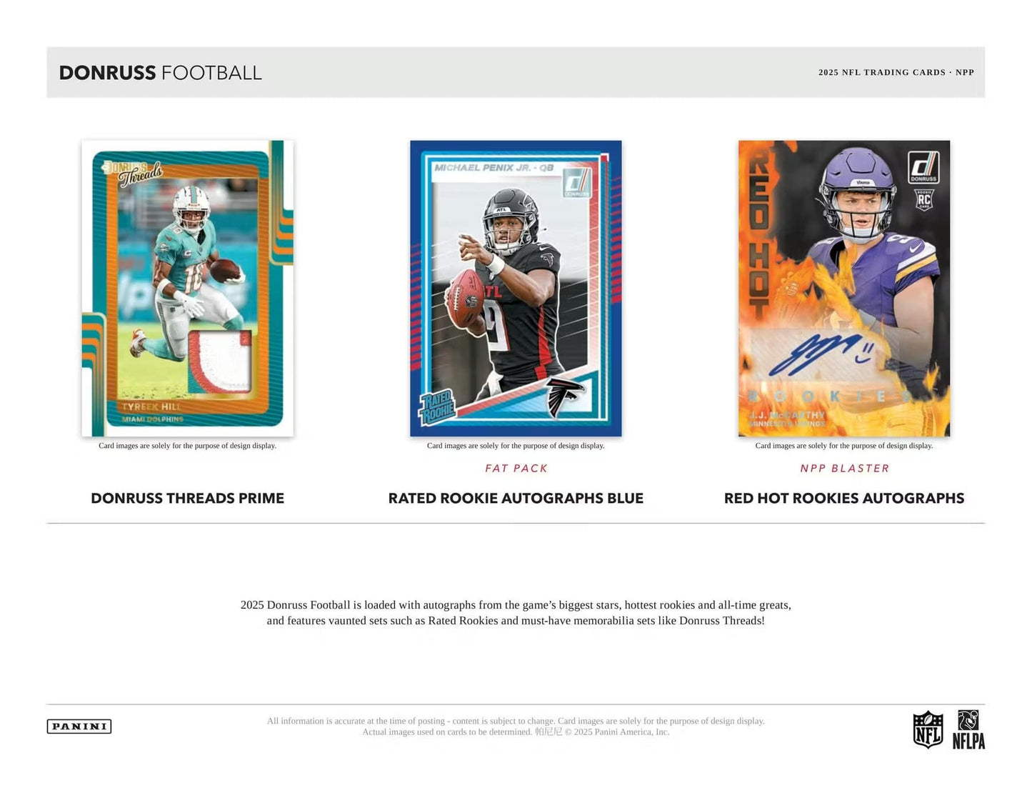 Panini 2025 Donruss Football Retail 24-Pack Box