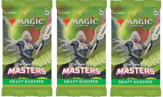 3 Packs MTG Draft Booster Pack Lot MTG Commander Masters