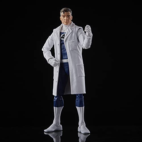 Marvel Hasbro Legends Series Retro Fantastic Four Mr. Fantastic 6-inch Action Figure Toy, Includes 4 Accessories