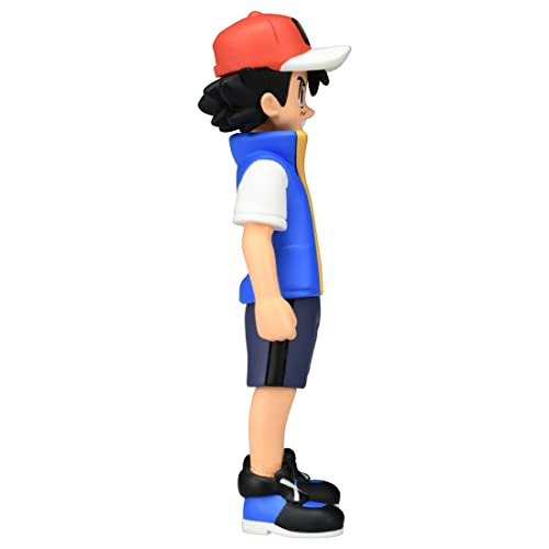 Takara Tomy Pokemon Moncolle Trainer Collection (Ash Ketchum), Pokemon Figure, Toy, Ages 4 and Up, Toy Safety Standards, ST Mark Certified, Pokemon Takara Tomy