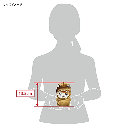 Sanei Boeki Godjham-kun Plush Doll Gold (S) Plush Toy, Height 5.3 inches (13.5 cm)