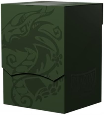 Arcane Tinmen Dragon Shield Card Deck Box – Deck Shell: Forest Green/Black – Durable & Sturdy TCG, OCG Card Storage – for Pokemon Yugioh Commander & MTG Magic: The Gathering Cards (AT-30756)