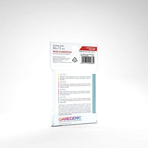 Gamegenic 50ct Prime Board Game Sleeves Display Case (10 Packs) - Standard European