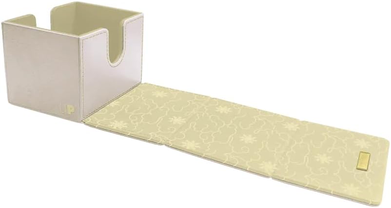 Ultra Pro - Mana 8 Alcove Edge Deck Box - Plains for Magic: The Gathering, Store & Protect up to 100 Standard Size MTG Cards, Great for Commander Deck, Side Loading Deck Box, Premium Leatherette