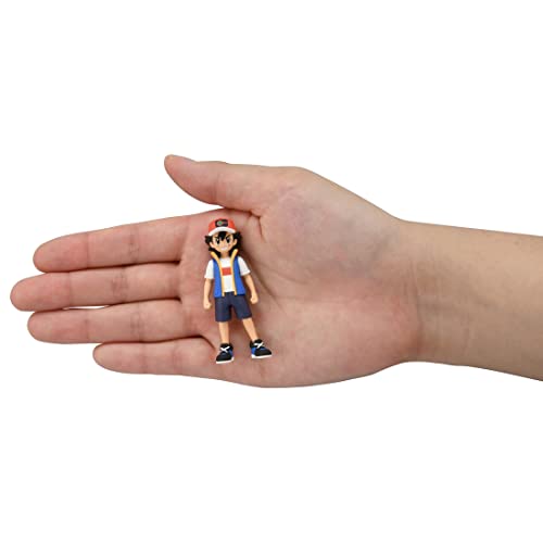 Takara Tomy Pokemon Moncolle Trainer Collection (Ash Ketchum), Pokemon Figure, Toy, Ages 4 and Up, Toy Safety Standards, ST Mark Certified, Pokemon Takara Tomy