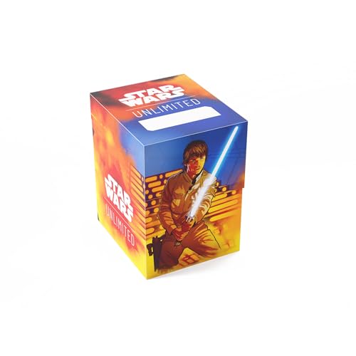 Gamegenic Star Wars Unlimited SOFT CRATE - Full-Color Printed & Officially Licensed Durable Deck Box, Holds 60 Double-Sleeved Cards, Perfect for TCGs and LCGs, Luke/Vader Design, Made
…