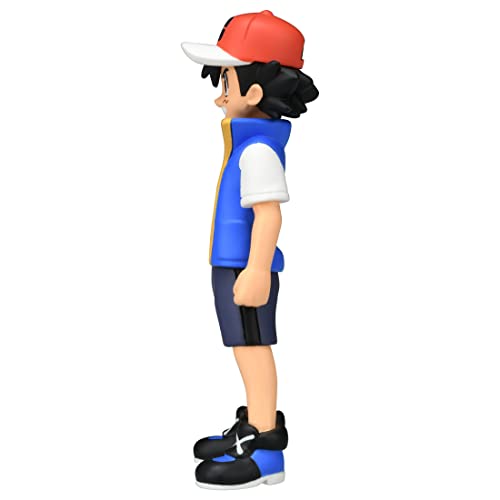 Takara Tomy Pokemon Moncolle Trainer Collection (Ash Ketchum), Pokemon Figure, Toy, Ages 4 and Up, Toy Safety Standards, ST Mark Certified, Pokemon Takara Tomy
