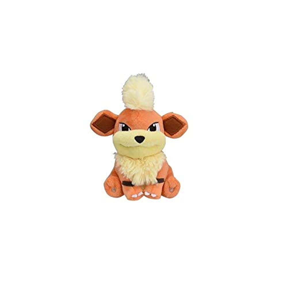 Pokemon Center: Sitting Cuties: Growlithe Plush # 58 - Generation 1 - 6 In