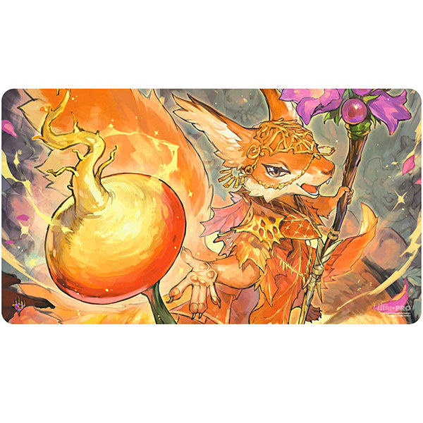 Ultra PRO - Magic The Gathering Bloomburrow Playmat Featuring Hazel of The Rootbloom and The Odd Acorn Gang, Gaming Accessory, Compact Playmat, Portable Design, Perfect for Tabletop Gaming
