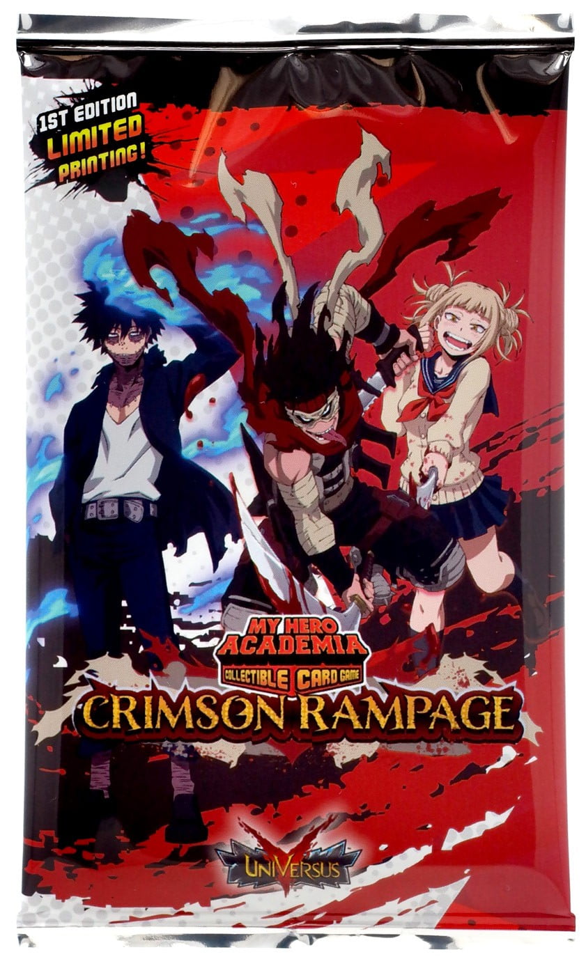 My Hero Academia Collectible Card Game Series 2 (first Edition) Crimson Rampage Booster Pack