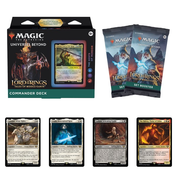 Magic: The Gathering The Lord of the Rings Commander Deck Bundle –The Hosts of Mordor