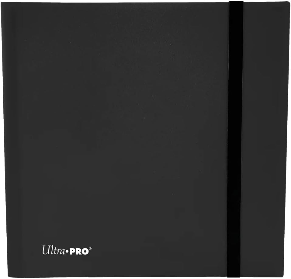 Ultra PRO - Eclipse 12-Pocket Jet Black PRO-Binder for 480 Cards Standard Size Cards, Protects Collectible Cards, Gaming Cards and Sports Cards In Ultra PRO Deck Protector Sleeves