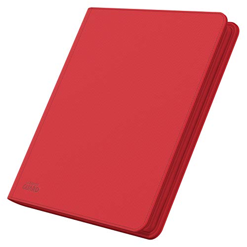 Ultimate Guard Quad Row Zipfolio Xenoskin Card Sleeves, Red
