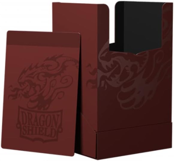 Arcane Tinmen Dragon Shield Card Deck Box – Deck Shell: Blood Red/Black – Durable & Sturdy TCG, OCG Card Storage – for Pokemon Yugioh Commander & MTG Magic: The Gathering Cards (AT-30756)