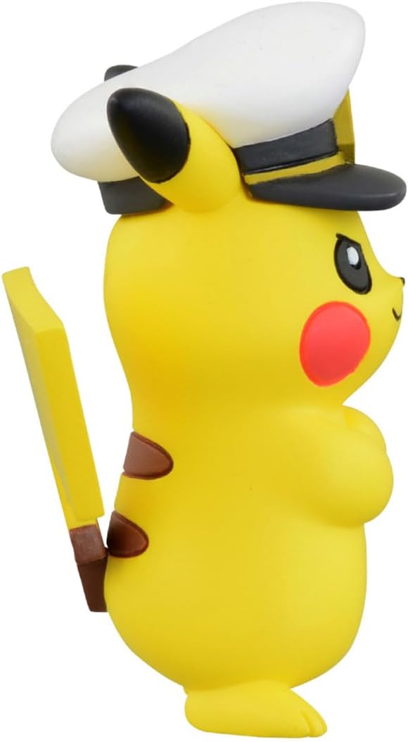 Takara Tomy Pokemon Moncolle 2 Inch Figure MS-12 Captain Pikachu