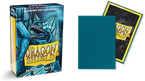 Dragon Shield 60ct Japanese Mini Card Sleeves Display Case (10 Packs) - Matte Petrol