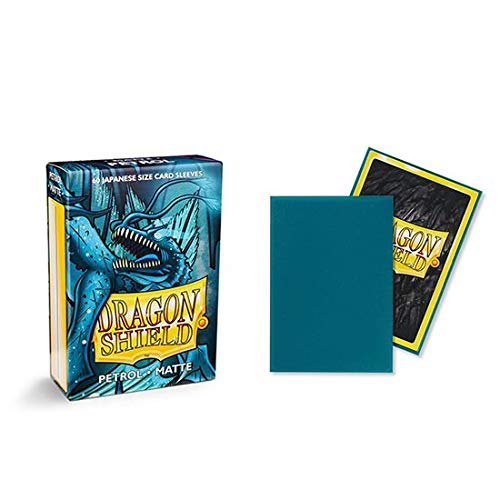 10 Packs Dragon Shield Matte Mini Japanese Petrol 60 ct Card Sleeves Display Case