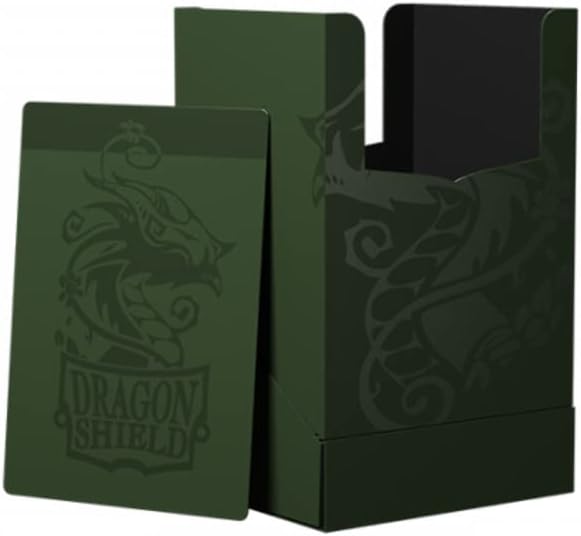Arcane Tinmen Dragon Shield Card Deck Box – Deck Shell: Forest Green/Black – Durable & Sturdy TCG, OCG Card Storage – for Pokemon Yugioh Commander & MTG Magic: The Gathering Cards (AT-30756)