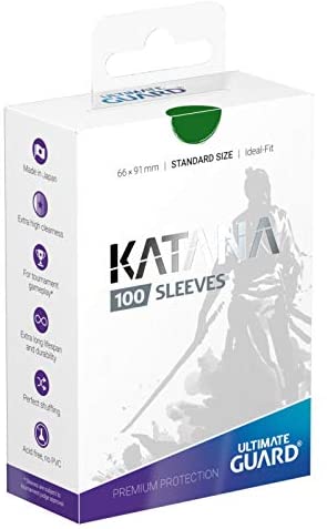 Ultimate Guard Katana Card Sleeves - Standard Size 100ct - Green