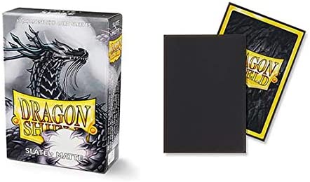 Dragon Shield 60ct Japanese Mini Card Sleeves Display Case (10 Packs) - Matte Slate