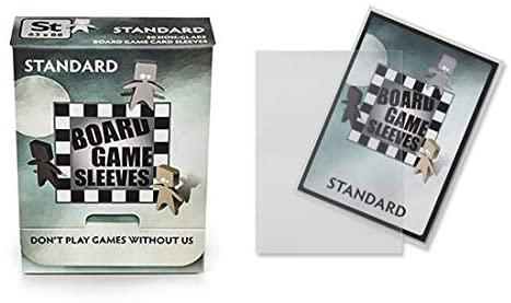 Arcane Tinmen 50ct Non-Glare Board Game Sleeves Display Case (10 Packs) - Standard