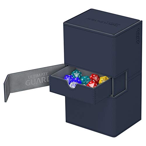 Ultimate Guard 200 Card Twin Flip N Tray Xenoskin Deck Case, Blue