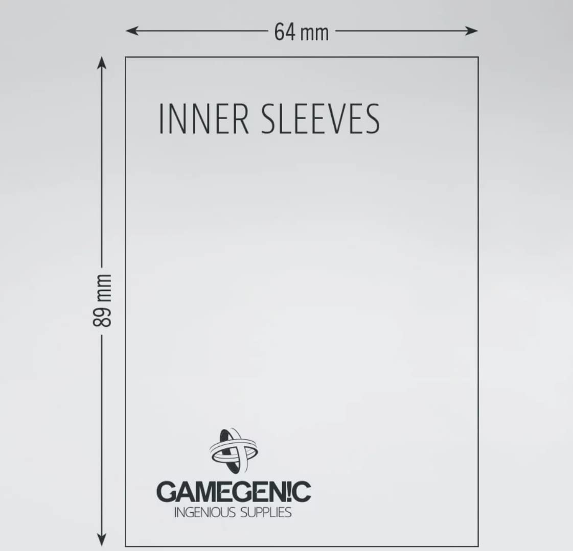 Gamegenic Prime Double Sleeving Pack 100 | Card Sleeving Pack Includes 100 Prime Sleeves & 100 Inner Sleeves | Double-Sleeved Card Protection | Protects up to 100 Standard Gaming Cards | Made by Gamegenic